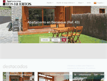 Tablet Screenshot of apartamentosloshuertos.com